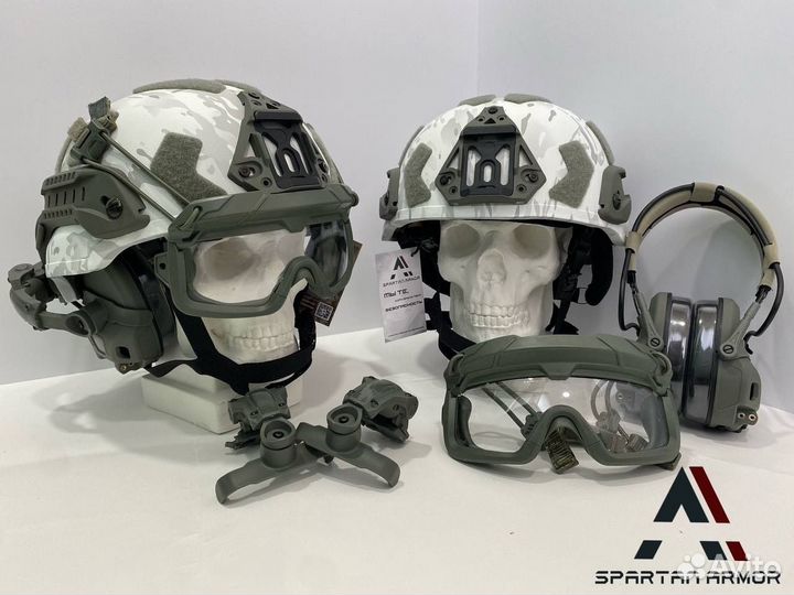 Баллистические шлема от spartan armor комплекты