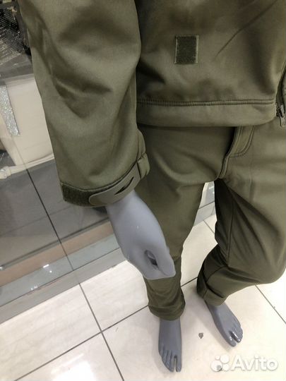 Костюм softshell олива на флисе