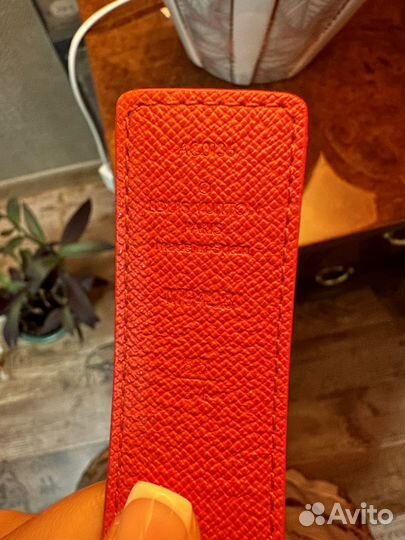 Ремень louis vuitton из канвы и кожи