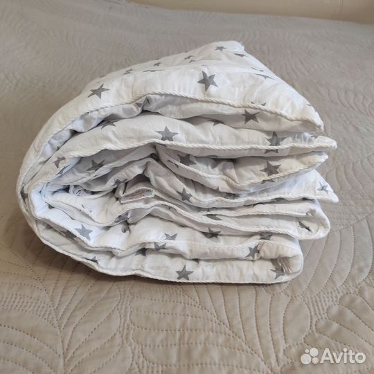 Детское одеяло 110 на 140 с звездами
