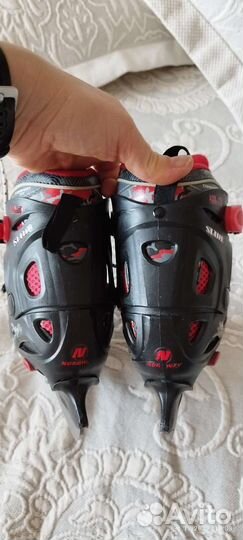 Коньки раздвижные, размер 27