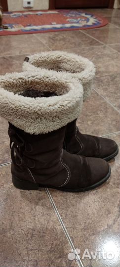 Сапоги зимние р. 39 юничел девочке