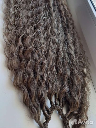 Хвост на резинке, афрокудри на резинке