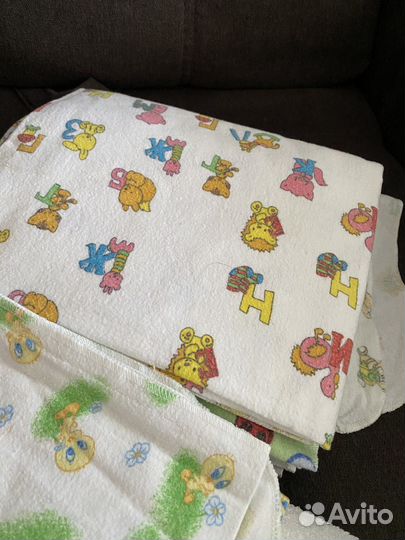 Пеленки детские пакетом+полотенце с уголком