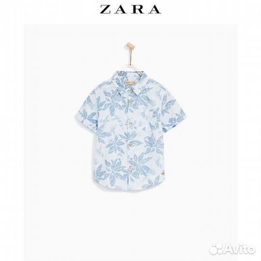 Zara Boys Рубашка летняя 140см
