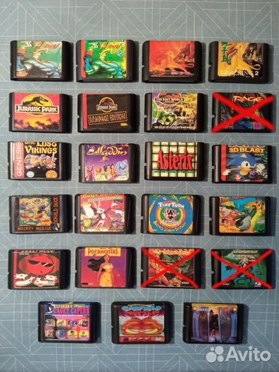 Картриджи для Sega