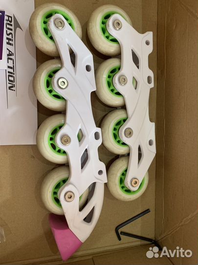 Коньки-ролики 2 в 1 раздвижные р. 29-32