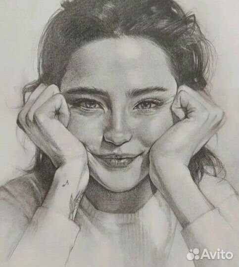Портрет по фото карандашом