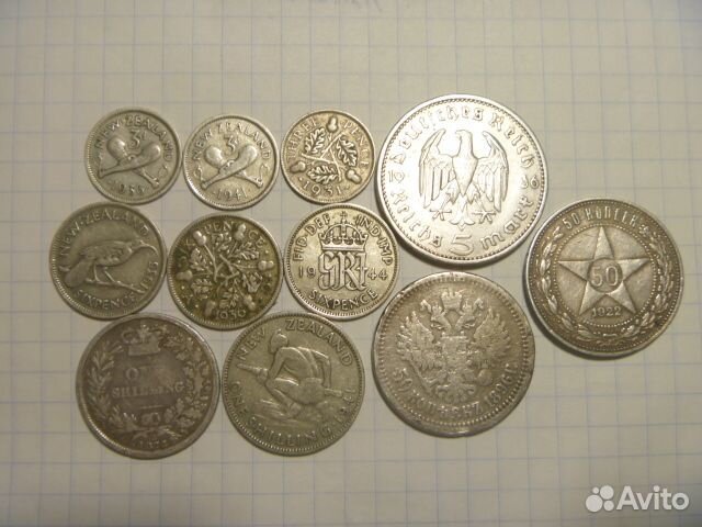 Набор серебряных монет