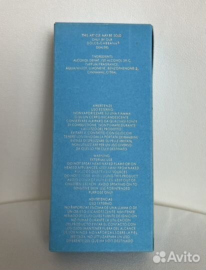 Духи dolce gabbana light blue