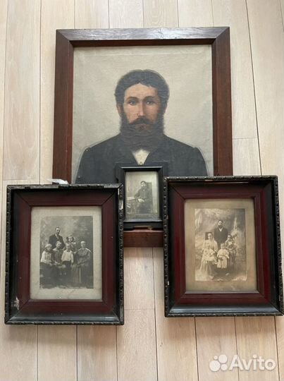Антикварная картина 1910 год, фотографии