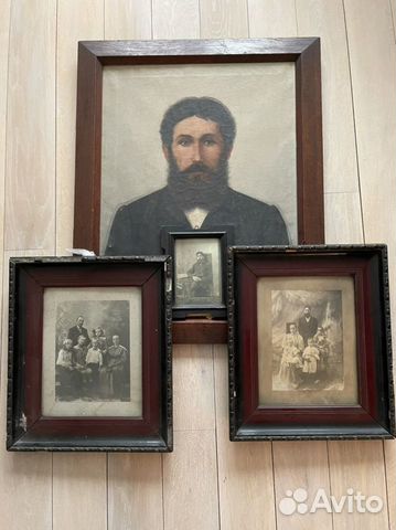 Антикварная картина 1910 год, фотографии