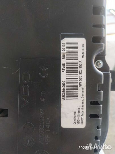 Щиток приборов volkswagen jetta 2017г