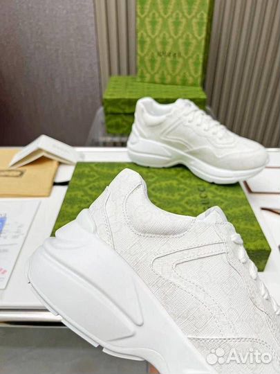 Кроссовки мужские Gucci кожа