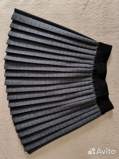 Юбка школьная серая 128