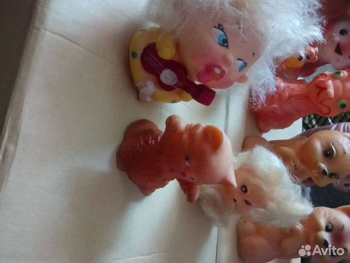 Резиновые игрушки пищалки СССР