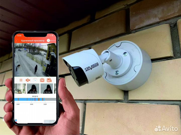 Установка камер видеонаблюдения, домофонов