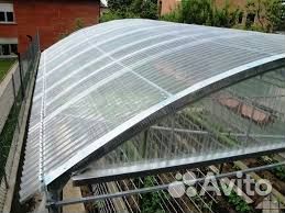 Кровельный профилированный монолитный поликарбонат