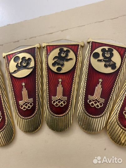 Значки СССР олимпиада 80