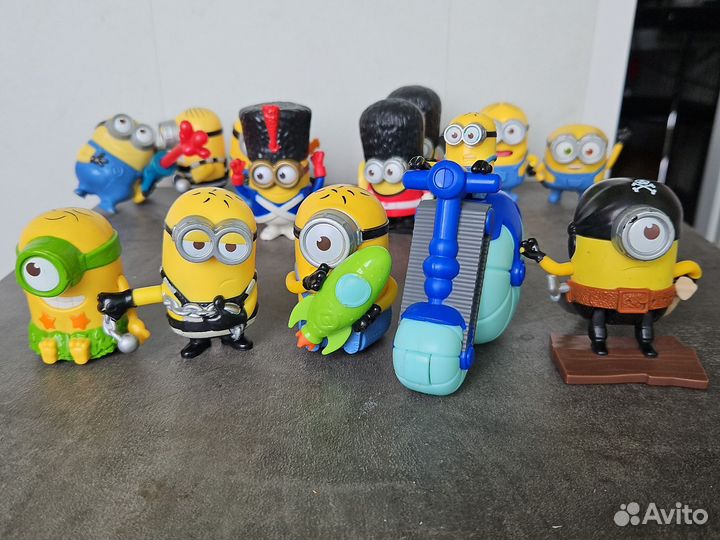 Коллекция миньонов McDonald's 2015,2017 Happy meal