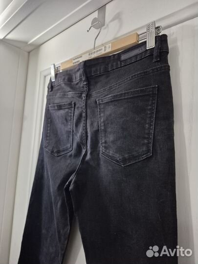 Джинсы zara клеш Euro 38 (S) серый