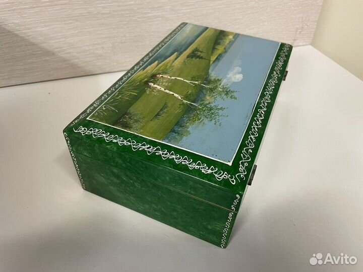 Шкатулка Великий устюг СССР - роспись