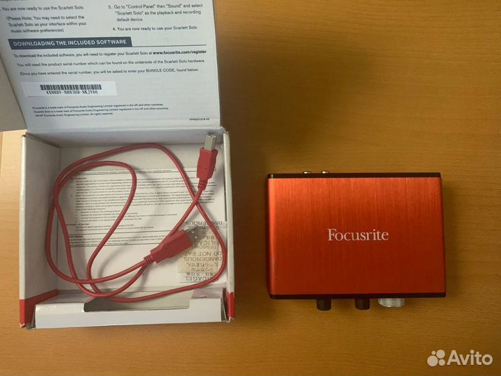 Аудиокарта focusrite solo 2