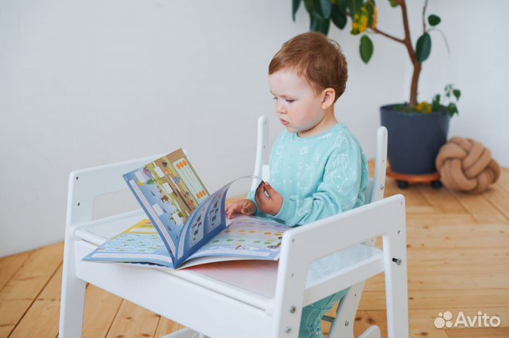 Растущий стол и стул детский