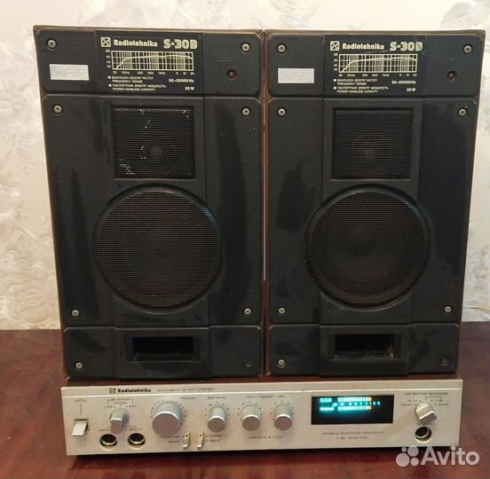 Усилитель радиотехника у 101 стерео + колонки