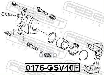 Поршень тормозного суппорта перед прав лев Febest