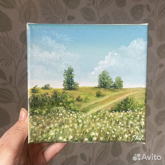 Картина маслом на холсте пейзаж