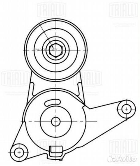 Trialli CM 5446 Натяжитель ремня приводного Chevro