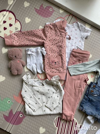 Пакет фирменной одежды на девочку 80-86