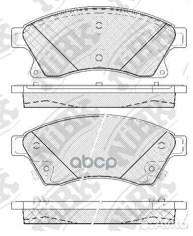 Колодки тормозные дисковые chevrolet cruze 2009