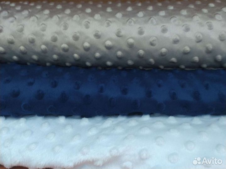 Ткань плюш минки