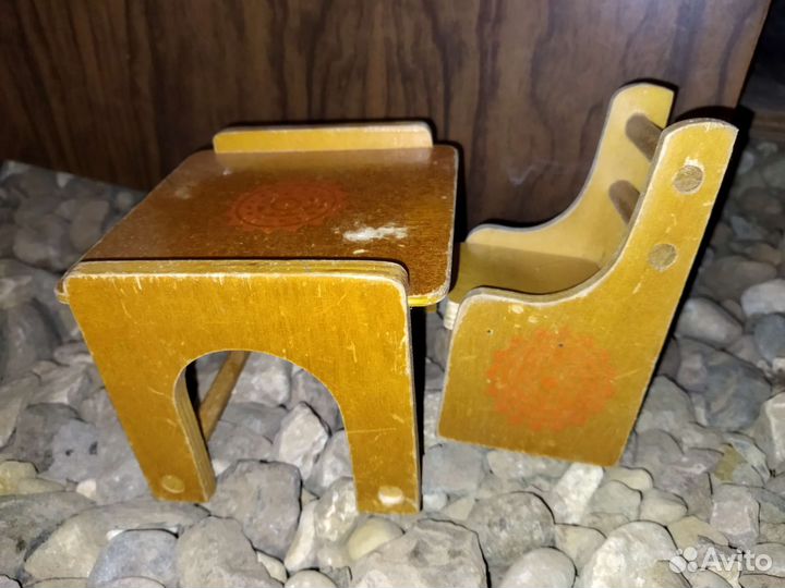 Стол и стулья кукольная мебель СССР