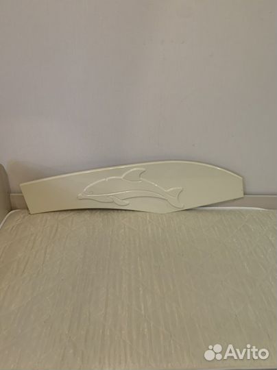 Детская кровать Дельфин с матрасом