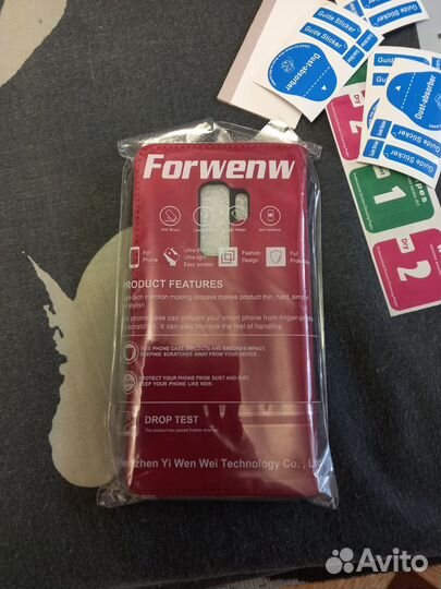 Чехол и стекло для телефона samsung 9 plus новое