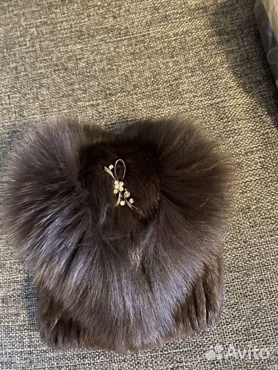 Шапка норковая женская