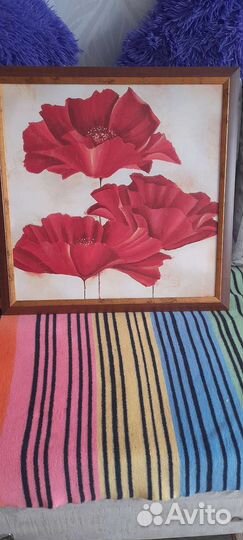 Картина маслом на холсте цветы