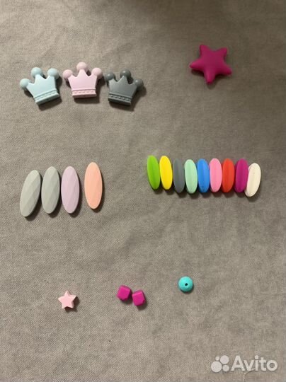 Силиконовые грызунки / прорезыватели / фурнитура