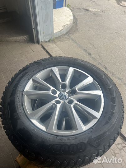 Колеса +датчики давления на volkswagen touareg r18