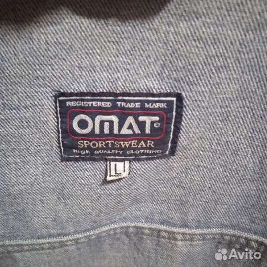 Джинсовая куртка мужская omat