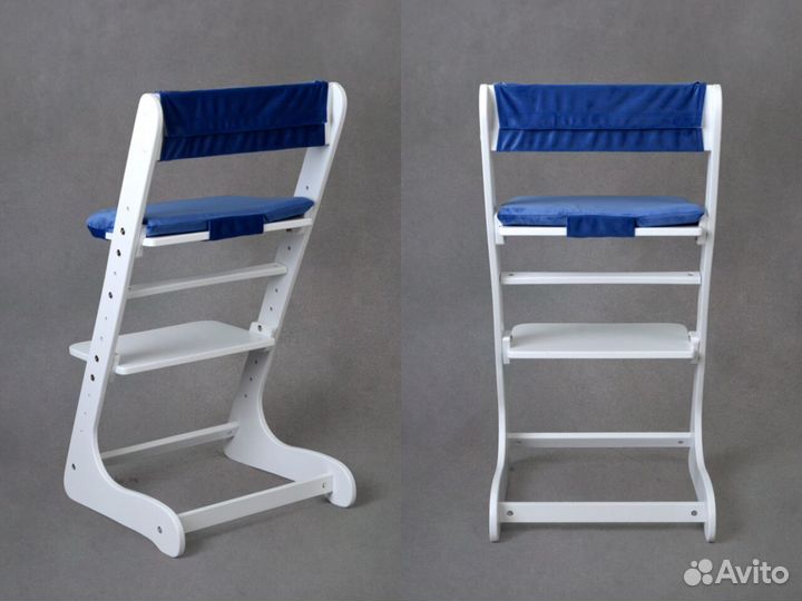 Белый растущий стул