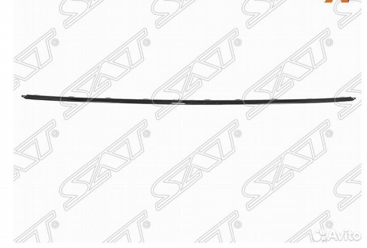 Молдинг заднего бампера volkswagen polo черный