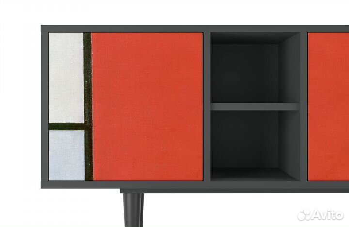 Тв-тумба T5 - Антрацит - Composition with Blue, Re