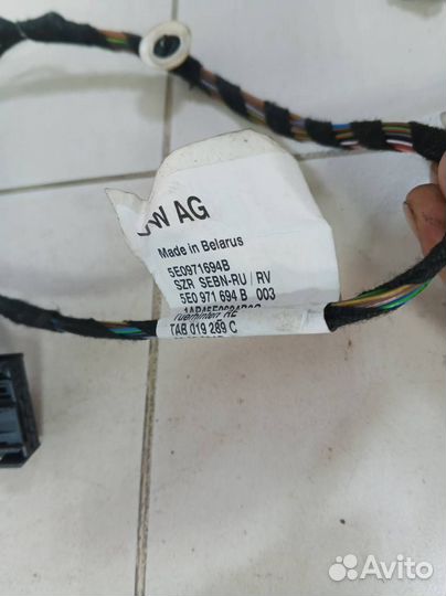 Проводка двери Skoda Octavia A7 2013