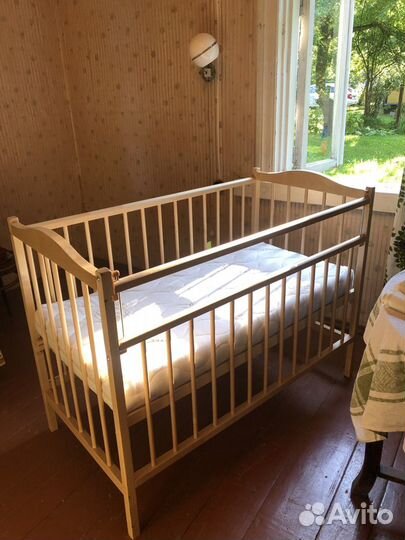 Детская кроватка 120*60 с ортопедическим матрасом