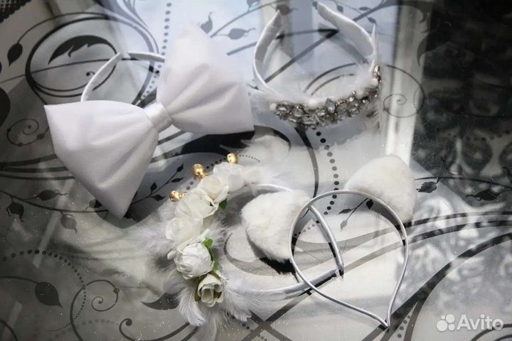 Ободочки с перьями в наличии