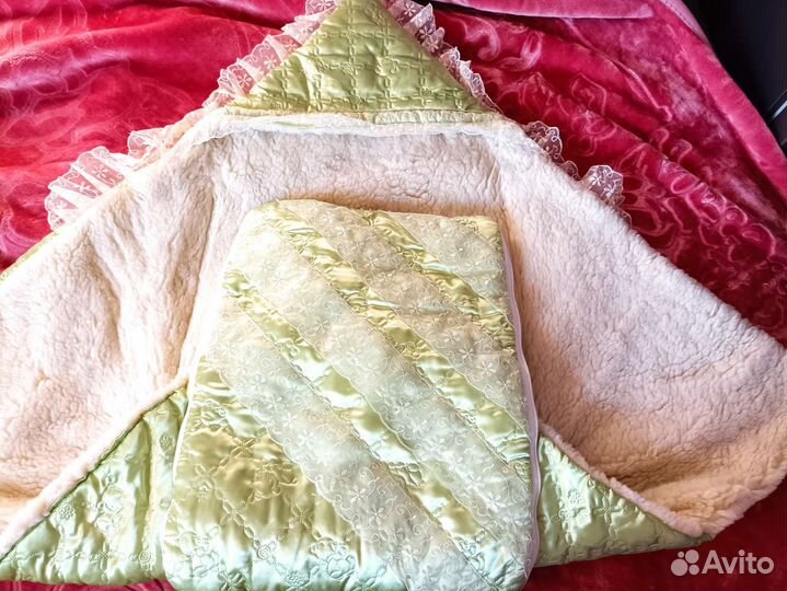 Конверт одеяло на выписку зимний